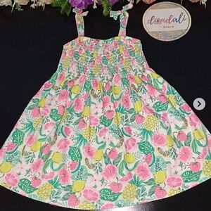 Cynthia Rowley Pink and Green Sleeveless Sundress